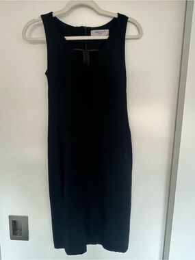MM Lafleur Black Sleeveless Midi Sheath Dress